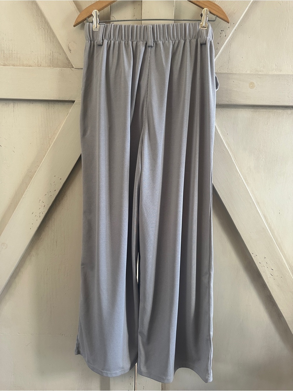 NEW Halara Wide Leg Pull On Dress Pants Gray M